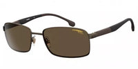Carrera Polarized Bronze Rectangular Men's Sunglasses