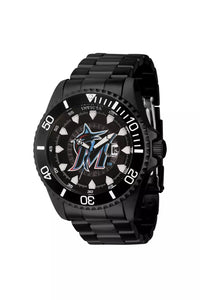 Invicta 43468 MLB Miami Marlins Quartz Black Dial Men's Watch