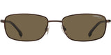 Carrera Polarized Bronze Rectangular Men's Sunglasses