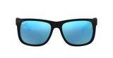 Ray-Ban RB4165 Justin Black Mirrored Blue Sunglasses