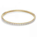 6 CTW Created Moissanite Tennis Bracelet in 18k Yellow Gold Plate Round