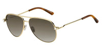 Jimmy Choo Sansa Gold and Brown Sunglasses