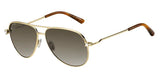 Jimmy Choo Sansa Gold and Brown Sunglasses