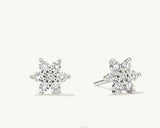 2.00ctw 5 Stone Created Moissanite Flower Earrings