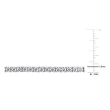 18k White Gold Plate Tennis Bracelet 6 Carat TW Round Shape Created Moissanite