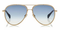 Jimmy Choo Triny Gold Blue Shaded Pilot Sunglasses