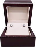 1.00 CTW Diamond Stud Earrings, AGI Certified VS/SI Clarity E-F Color, Set in 14K Gold (Lab Grown)