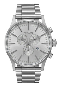 Nixon Men's The Sentry Chrono Silver Watch (A386-1920)