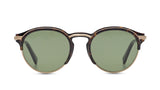 Omega Dark Havana Frame and Green Lenses Sunglasses