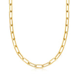 14K Gold Filled Paper Clip Link Necklace (18 INCH)