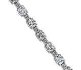10.00 CTW Dazzling Created Moissanite Alternating Tennis Bracelet