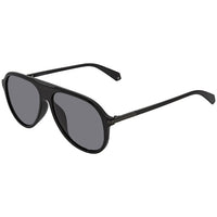 Polaroid Unisex Black Aviator/Pilot Sunglasses
