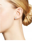 2.00ctw 5 Stone Created Moissanite Flower Earrings