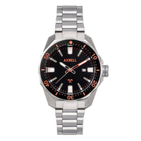 Axwell Timber Quartz Black Dial Men's Watch