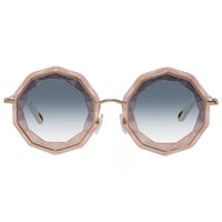Chloe Metal Round Pink Ladies Sunglasses