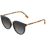 Burberry Grey Gradient Round Ladies Sunglasses