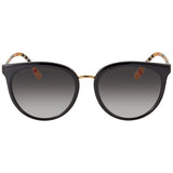 Burberry Grey Gradient Round Ladies Sunglasses