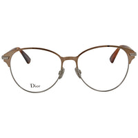 DIOR Ladies Metal Rose Gold Tone Oversized Eyeglass Frames