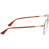 DIOR Ladies Metal Rose Gold Tone Oversized Eyeglass Frames