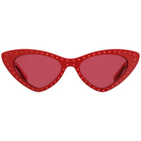 Moschino Cat Eye Red Ladies 52mm Sunglasses