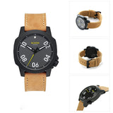 Nixon Ranger 40 Leather Watch, Black / Gunmetal