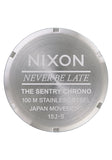 Nixon Sentry Chronograph Men's Stainless Steel Blue Dial Watch