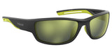 Polaroid 60mm Dark Grey Mirror Flash Unisex Sunglasses, UV Protection
