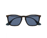 Ray-Ban Chris Gloss Tortoise Square Unisex Sunglasses