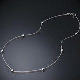 Stunning 4 CTW Moissanite-by-the-Yard Necklace in .925 Sterling Silver, Created Moissanite