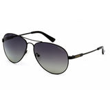 Guess Pilot Unisex Matte Black Smoke Polarized Sunglasses