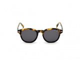 Tom Ford Jameson Tortoise Black/Gray Round Men Sunglasses
