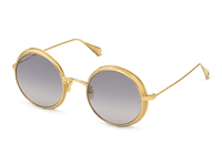 Omega Gold Round Women Sunglasses