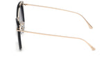 Tom Ford Women Shiny Black / Smoke Mirror Sunglasses