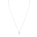 .50 CARAT AGI Certified Diamond Solitaire Pendant in 14k White Gold (Lab Created)