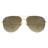 Jimmy Choo Brown Gradient Aviator Sunglasses