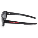 Prada Linea Rossa Dark Grey Rectangular Men's Sunglasses