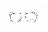 Salvatore Ferragamo Men's Black Aviator Pilot Eyeglass Frames