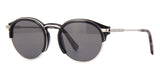 Omega Black and Silver Frame Sunglasses