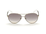 Guess Ladies Rose Gold Tone Square Sunglasses