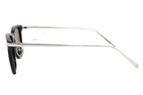 Omega Shiny Black Silver Zeiss Lens Men’s Sunglasses