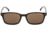Carrera Brown Rectangular Men's Sunglasses