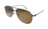 Salvatore Ferragamo Brown Pilot Men's Sunglasses