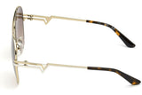 Guess Ladies Gold Tone Square Sunglasses