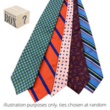 100% Silk Luxury Neckties - 5 Pack Mystery Box ($225 Value)