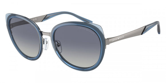 Emporio Armani Glossy Gunmetal Sunglasses