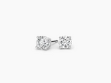 .15ctw Lab Grown Diamond Earrings Set in Sterling Silver