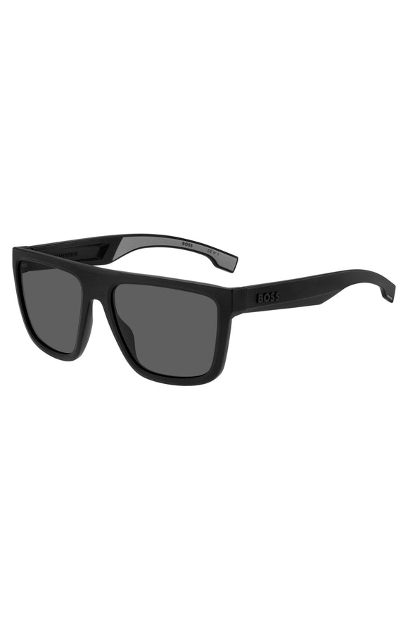 Hugo Boss Grey Browline Men's Sunglasses