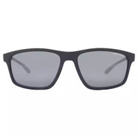 Armani Exchange Grey Mirror Rectangular Men's Sunglasses