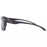 Armani Exchange Grey Mirror Rectangular Men's Sunglasses