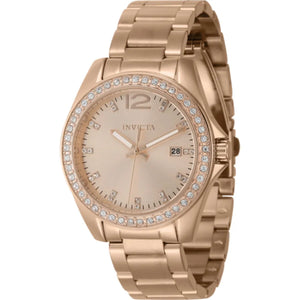 Invicta Angel Quartz Diamond Rose Gold Dial Ladies Watch 44838